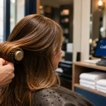 Couffeur nice : salon de coiffure à Nice, coiffeuse et brosse
