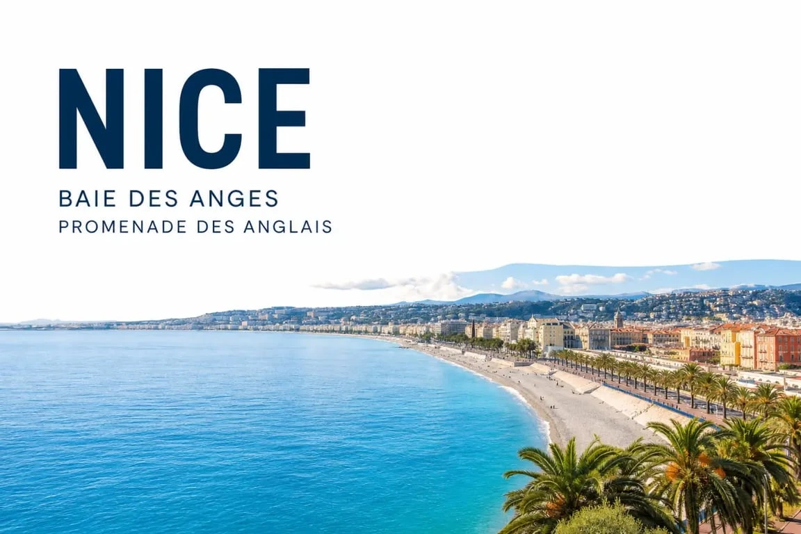 Nice City Magazine : vue de la Promenade des Anglais et de la Baie des Anges à Nice
