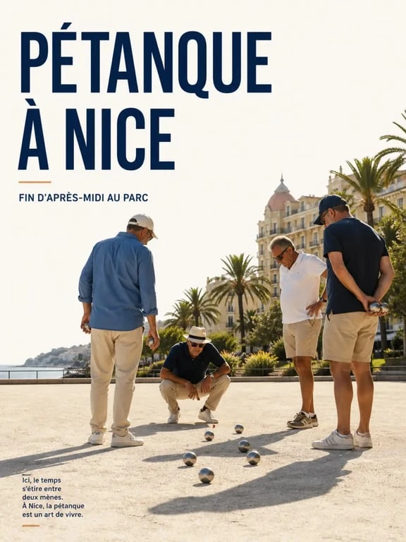 Pétanque Nice : partie conviviale sur un terrain extérieur à Nice