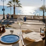 Restaurants bord de mer Nice, terrasse avec vue sur la mer Méditerranée