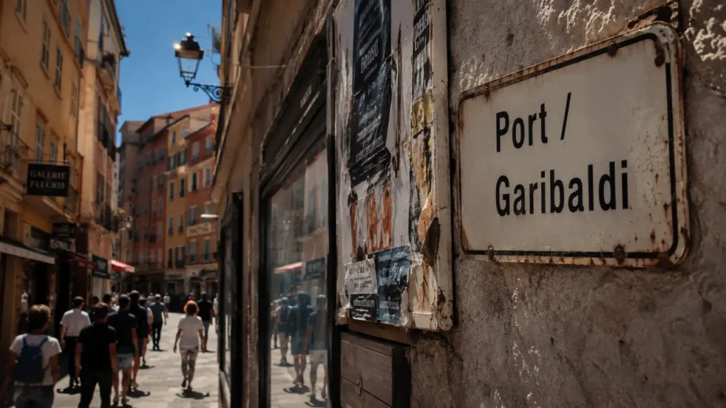 06300 quartier Vieux-Nice : panneau Port Garibaldi