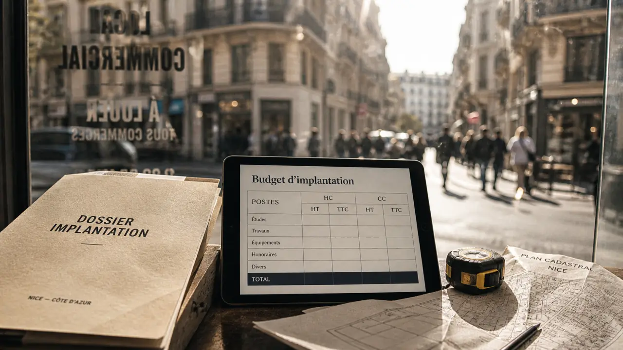 Local commercial nice : budget d’implantation et visibilité vitrine