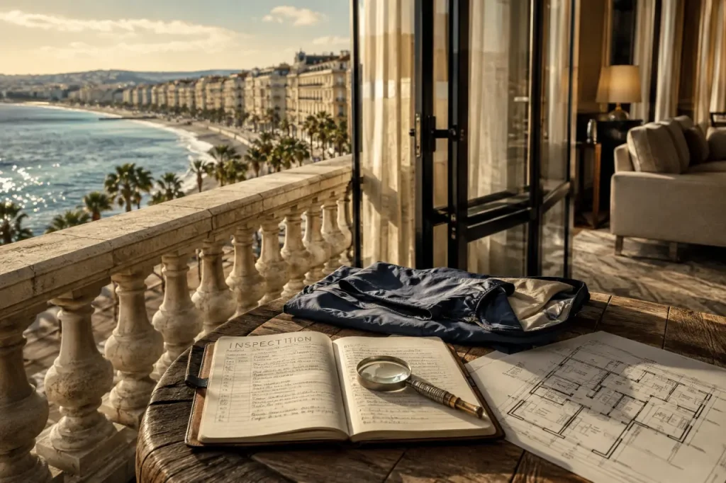Promenade des Anglais immobilier : vue mer, calme et copropriété