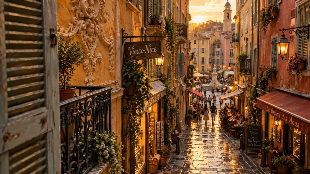 Les ruelles du Vieux-Nice se visitent à pied, entre patrimoine baroque et baie des Anges