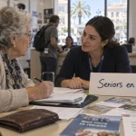 Seniors nice : dame en accueil à Nice, échange pour démarches et activités